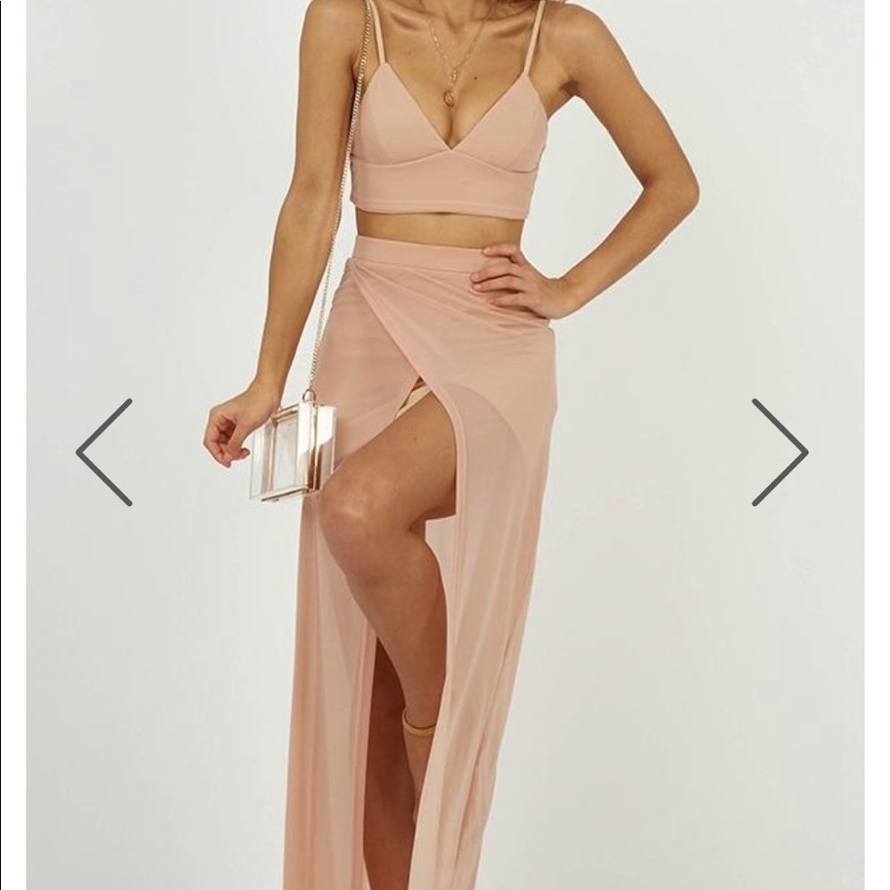 Body Language Two Piece Set In Blush showpo